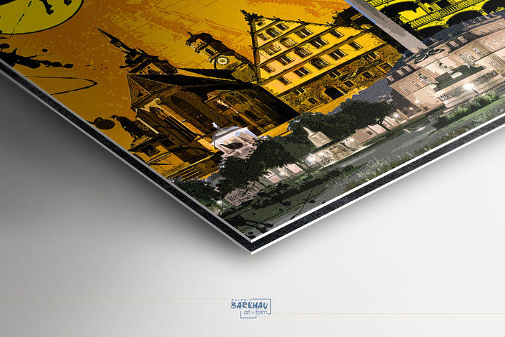 Gelbes Stuttgart Collage