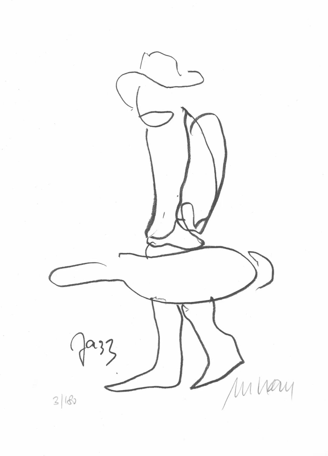 "Jazz – On the road" | Armin Mueller-Stahl Glicée mit Rahmen und Museumsglas