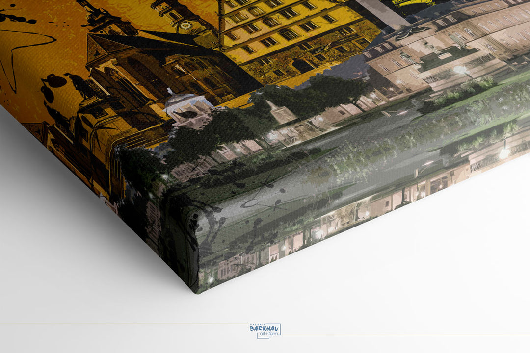 Gelbes Stuttgart Collage