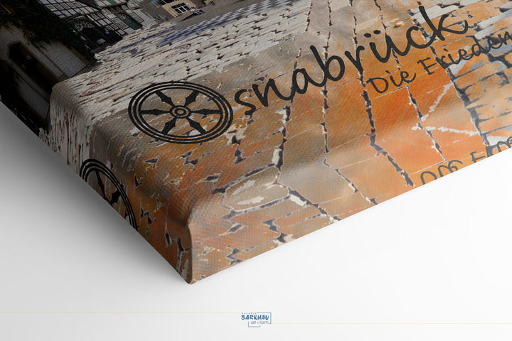 Osnabrück - Die Friedensstadt (OSB-31 ohne Auto) I Giclee auf Holzkeilrahmen