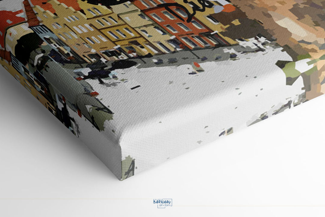 Osnabrück - Die Friedensstadt mit Rathaus I Giclee auf Holzkeilrahmen