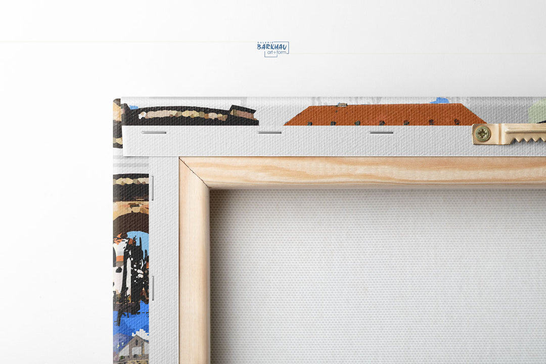 Osnabrück - Die Friedensstadt mit Rathaus I Giclee auf Holzkeilrahmen