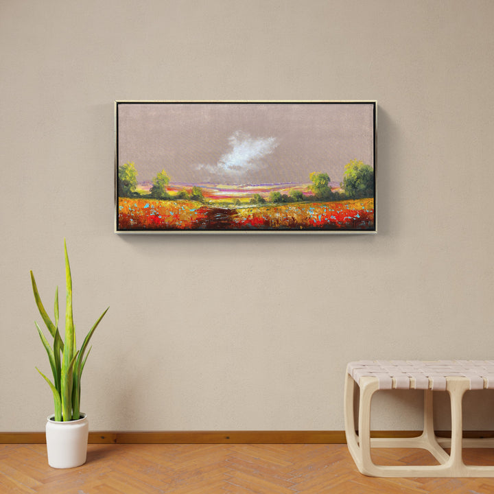 "Landschaft nach Sonnenuntergang" | D. Dumont