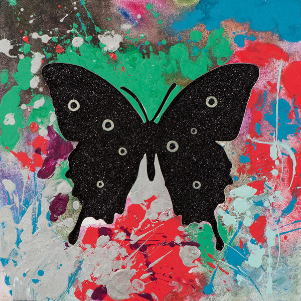 Dark Butterfly – Handgemaltes Acrylgemälde