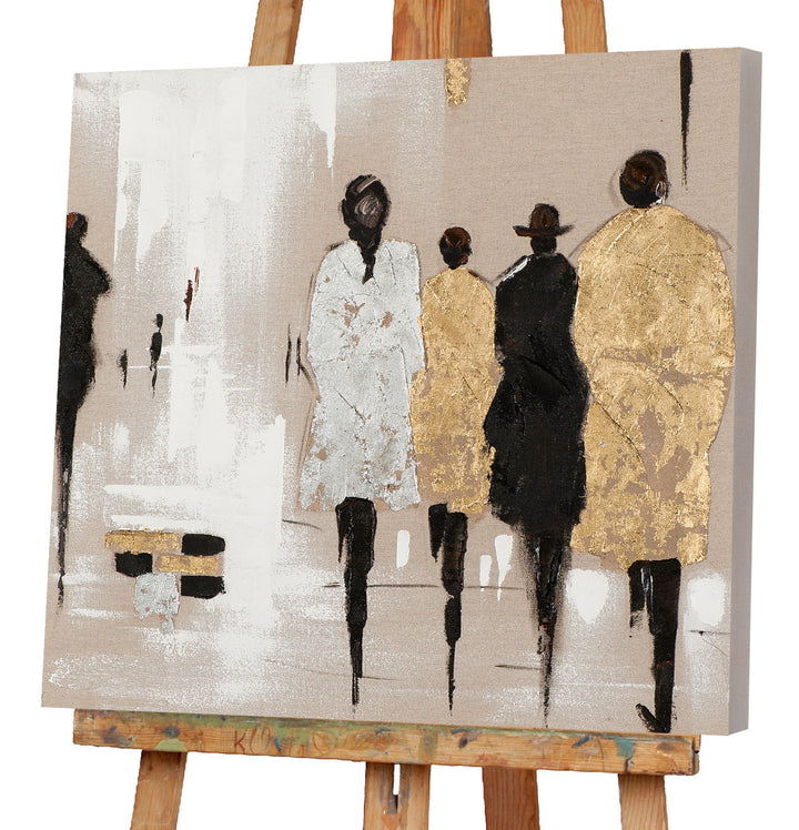 Modenschau mit  gold und silber