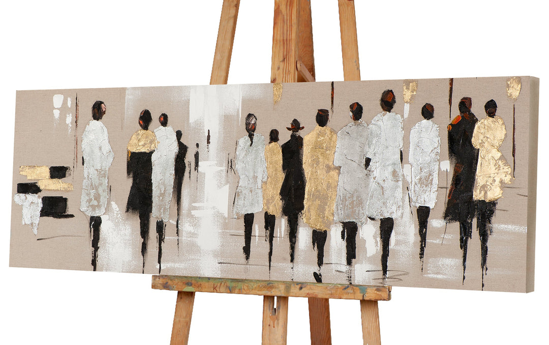 Modenschau mit  gold und silber