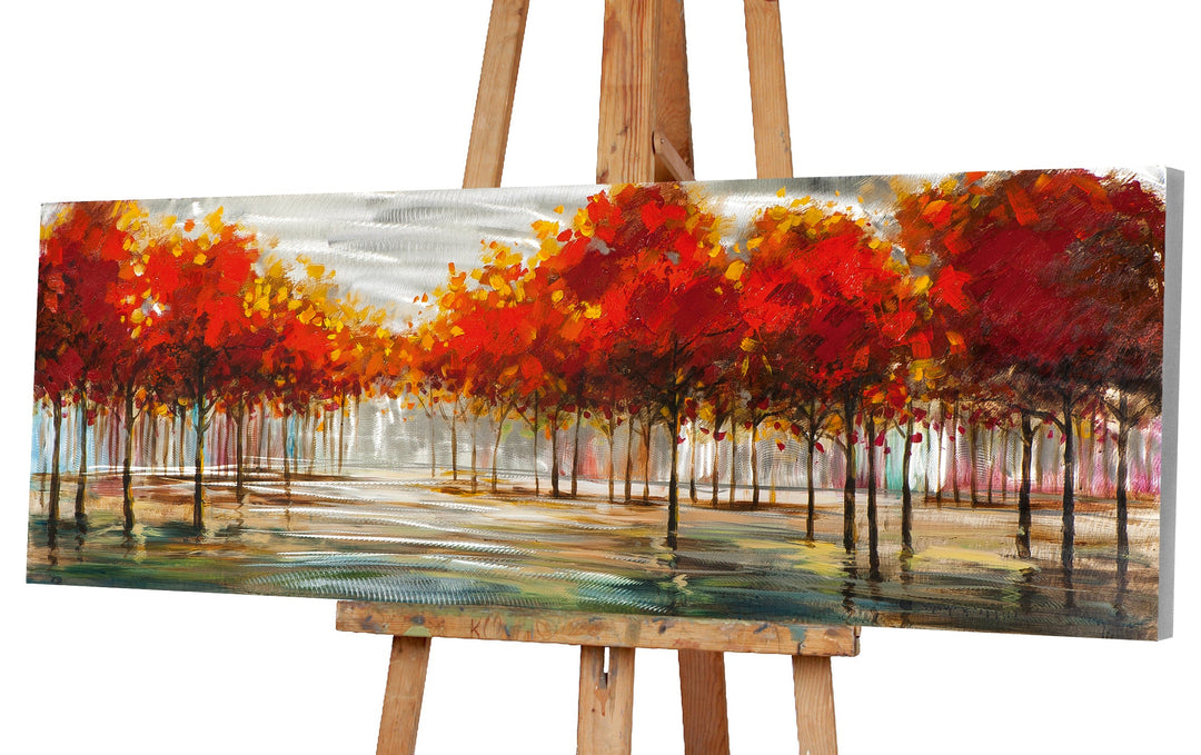 Herbstliche Landschaft mit silber