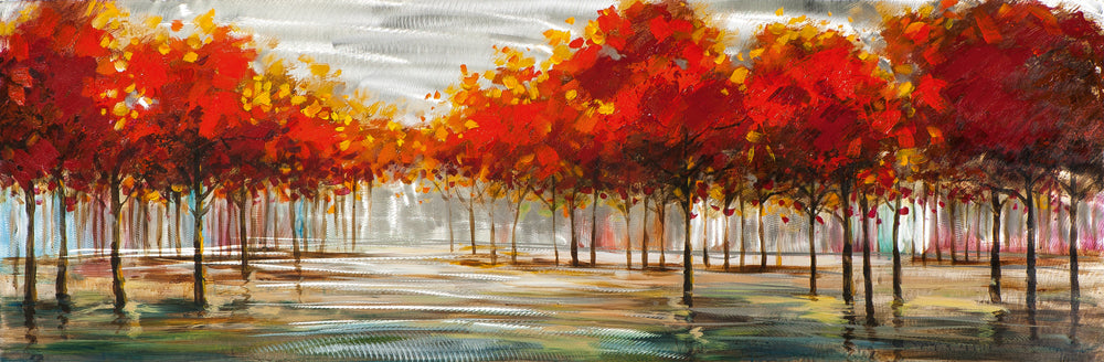 Herbstliche Landschaft mit silber