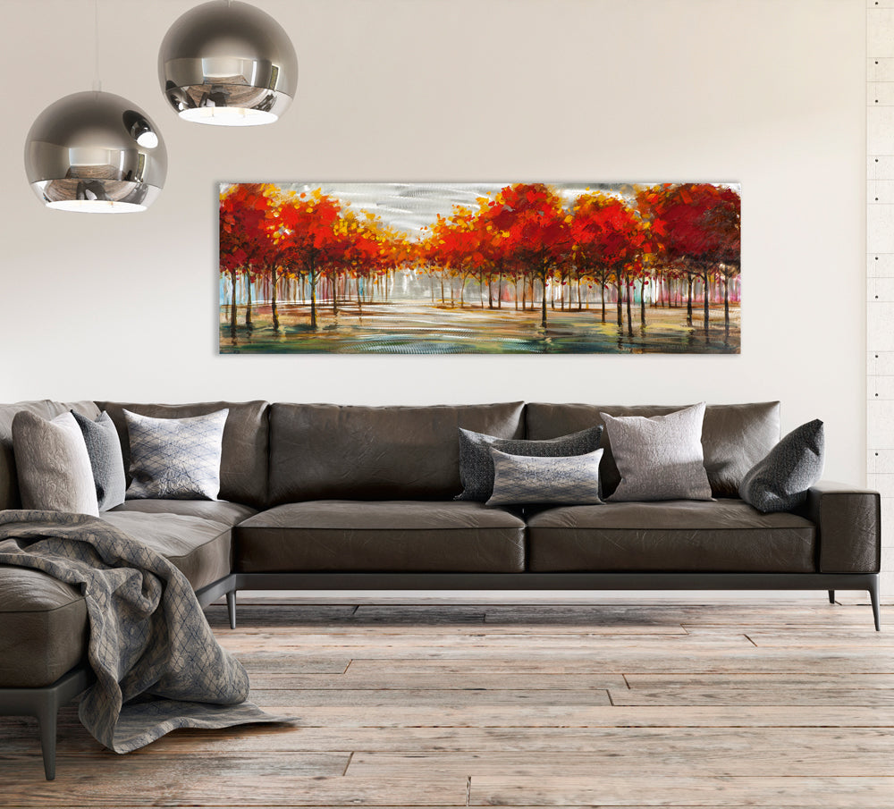 Herbstliche Landschaft mit silber