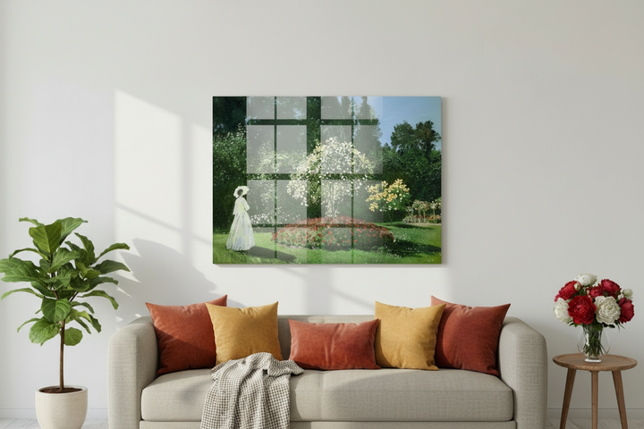 "Dame im Garten" | Claude Monet - Acrylglasbild
