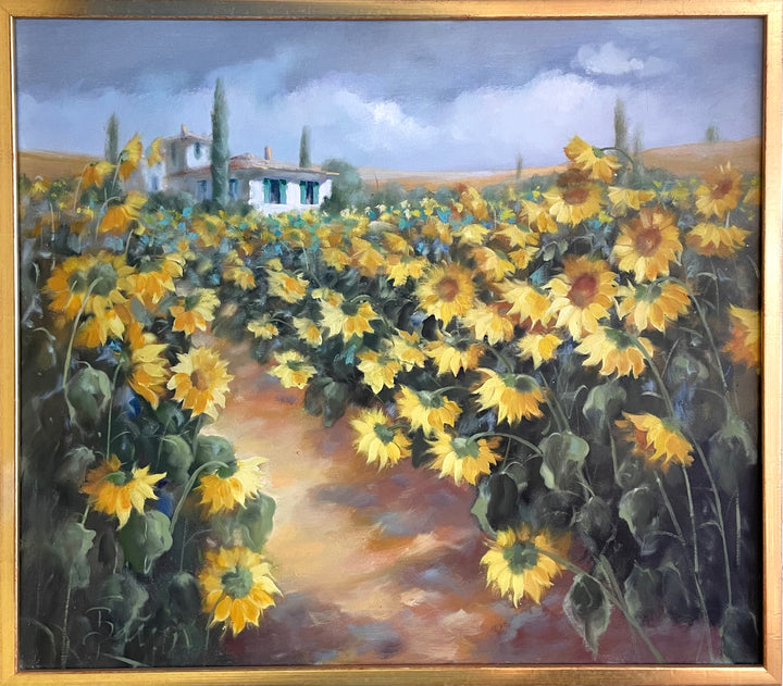 „Sonnenblumenfeld in der Toskana“ | Alwin Baur