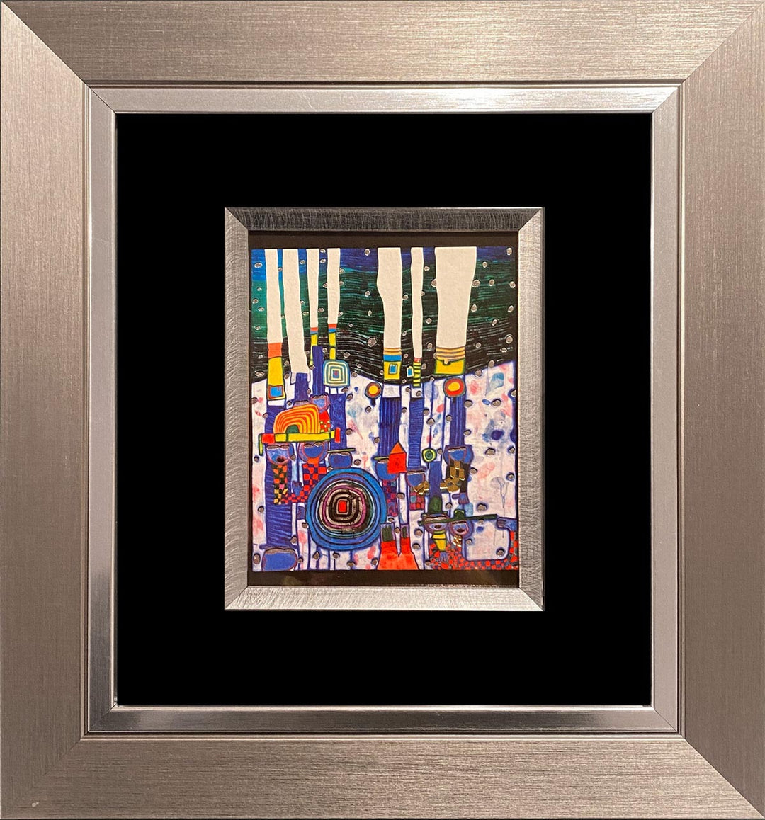 "Blue Blues" | Friedensreich Hundertwasser Miniprint