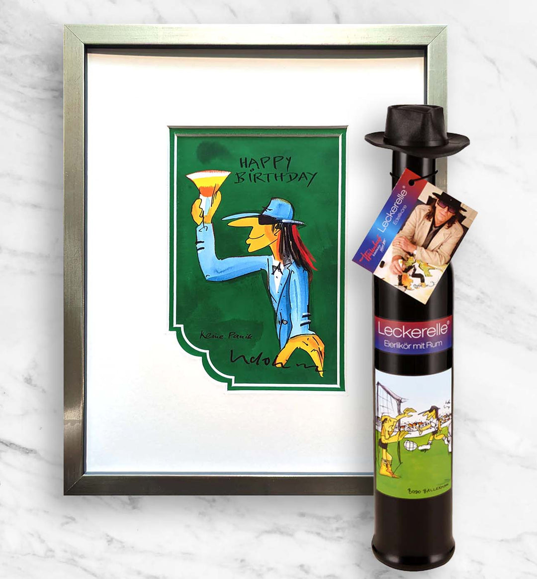 Geburtstags- Geschenkpaket: Miniprint + Leckerelle | Udo Lindenberg