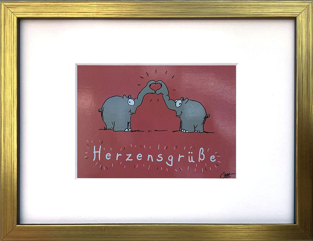"Herzensgrüße" | Otto Waalkes Miniprint