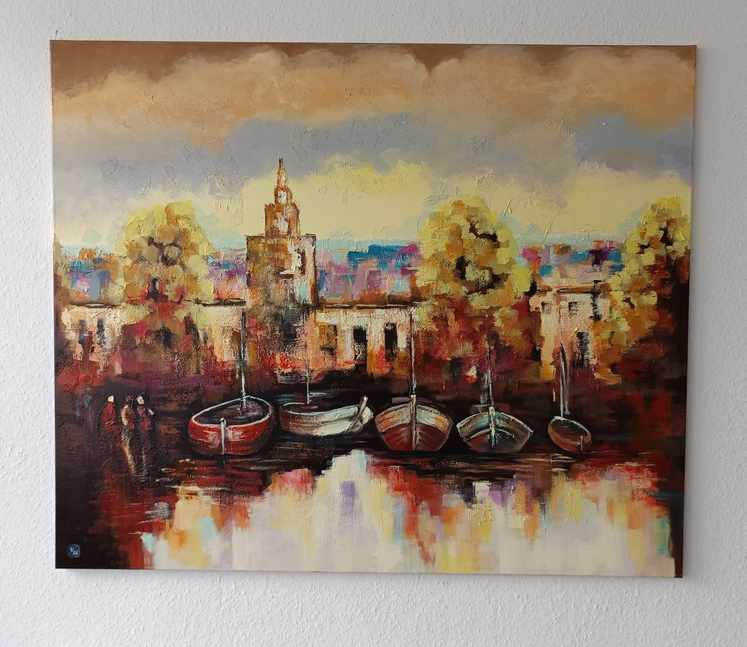 "Hafen im Abendlicht" | Valerius Merker