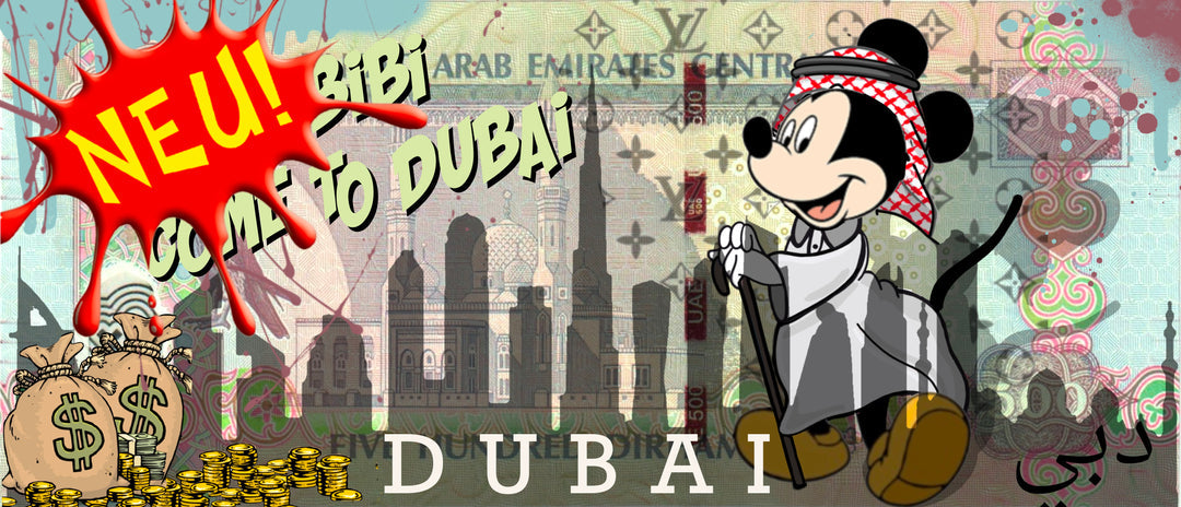 Skyyloft DUBAI MICKEY DIRHAM – gerahmt