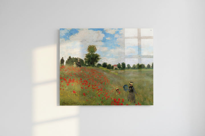 "Klatschmohn in der Gegend von Argenteuil" | Claude Monet - Acrylglasbild