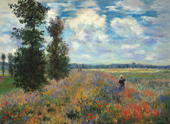 "Das Mohnfeld " | Claude Monet - Acrylglasbild