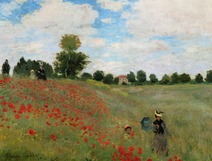 "Klatschmohn in der Gegend von Argenteuil" | Claude Monet - Acrylglasbild