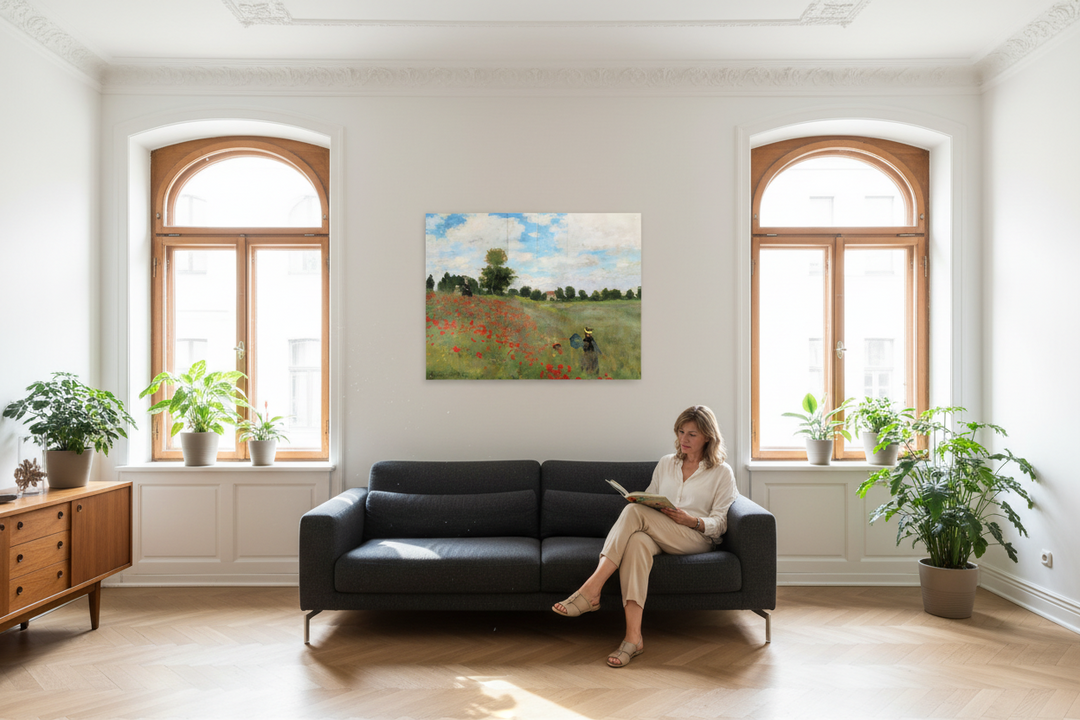 "Klatschmohn in der Gegend von Argenteuil" | Claude Monet - Acrylglasbild