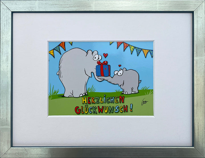 "Herzlichen Glückwunsch" | Otto Waalkes Miniprint