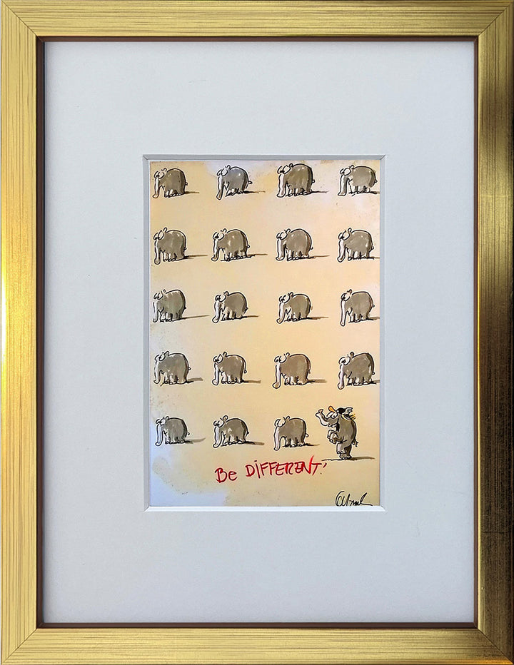 "Be different" | Otto Waalkes Miniprint