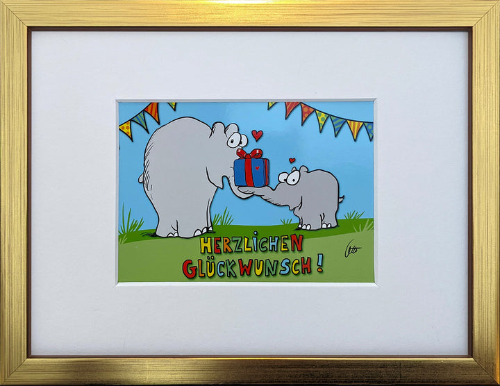 "Herzlichen Glückwunsch" | Otto Waalkes Miniprint