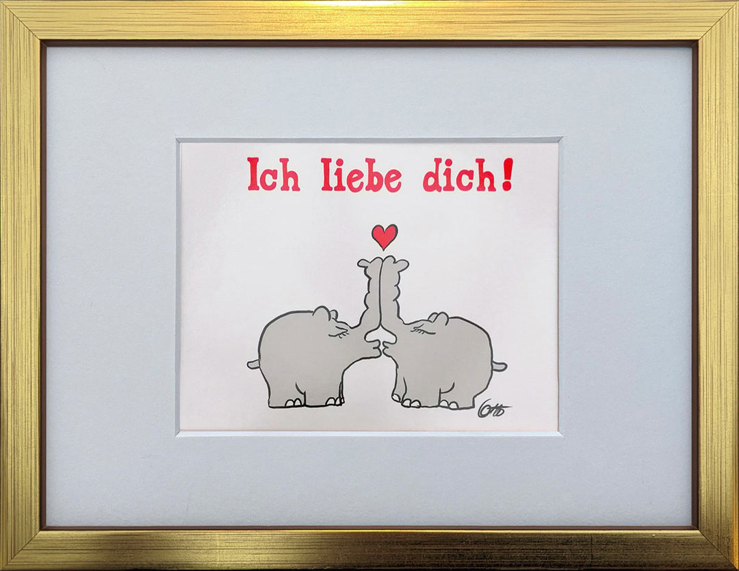 "Ich liebe Dich" | Otto Waalkes Miniprint