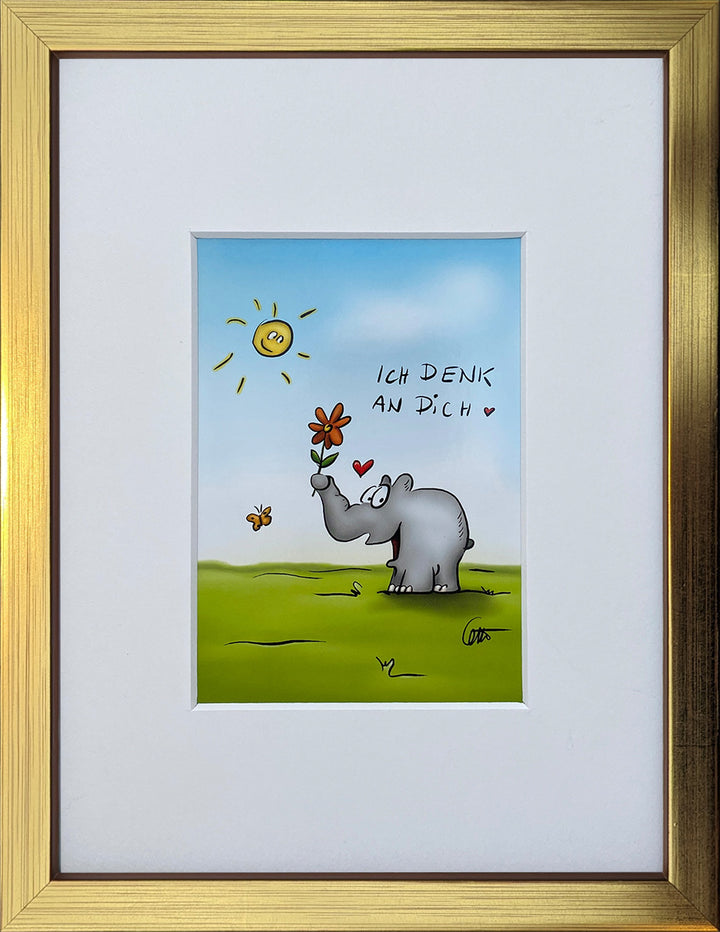 "Ich denk an Dich" | Otto Waalkes Miniprint