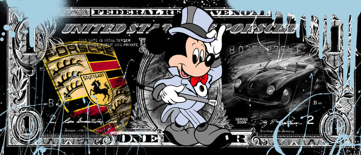 Skyyloft I Mickey Porsche 356 Dollar - Blau