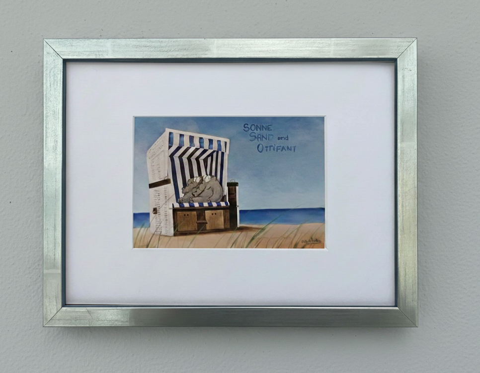 "Sonne Sand und Ottifant" | Otto Waalkes Miniprint