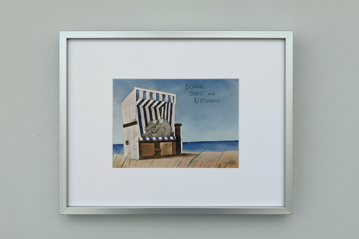 "Sonne Sand und Ottifant" | Otto Waalkes Miniprint