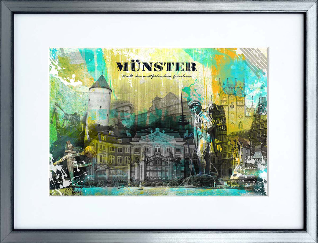 Erbdrostenhof Münster | Stadtcollagen Miniprints