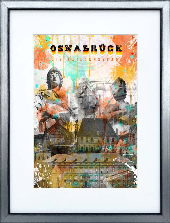 Schloss Osnabrück | Stadtcollagen Miniprints