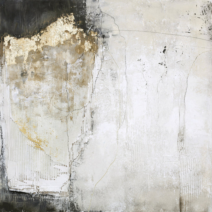 Texture – Strukturbild handgemalt, quadratisch