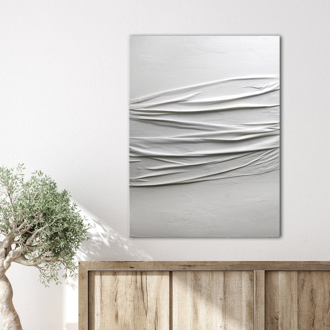 White Passion 11 – Strukturbild handgemalt