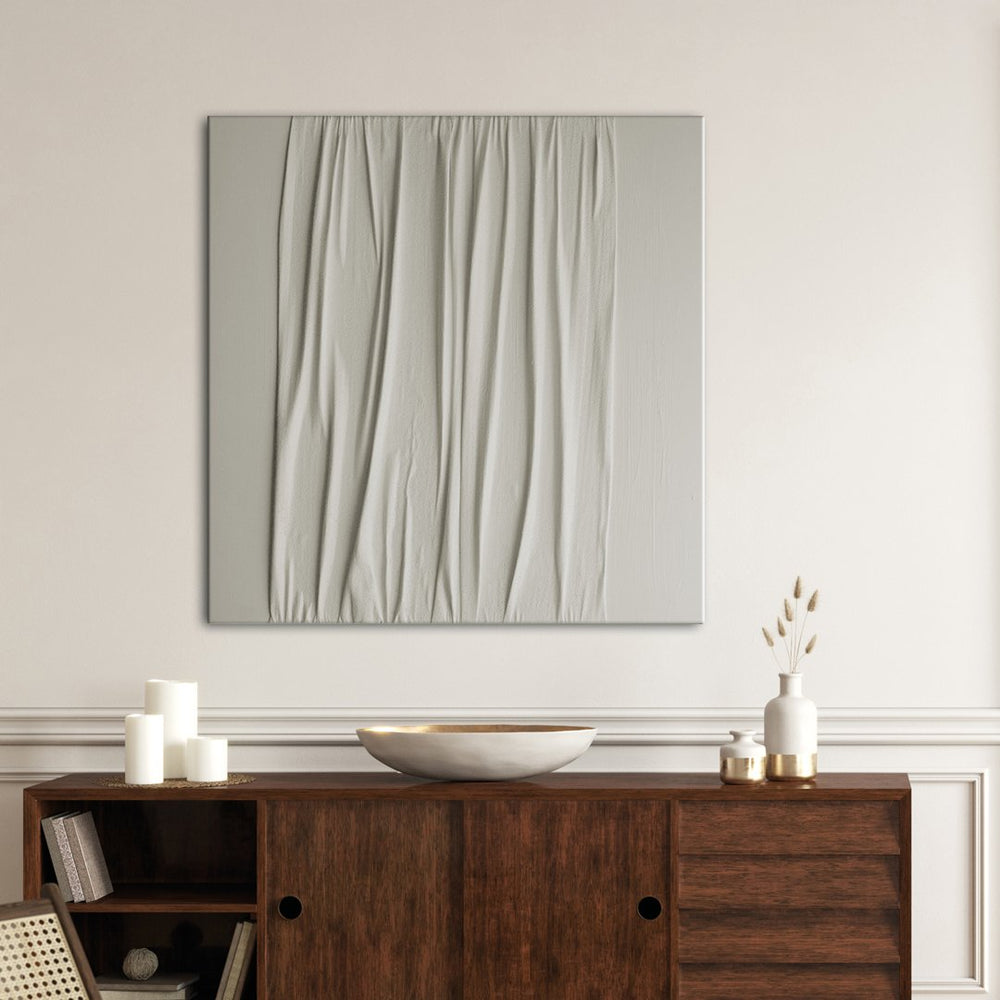 White Passion 12 – Strukturbild handgemalt