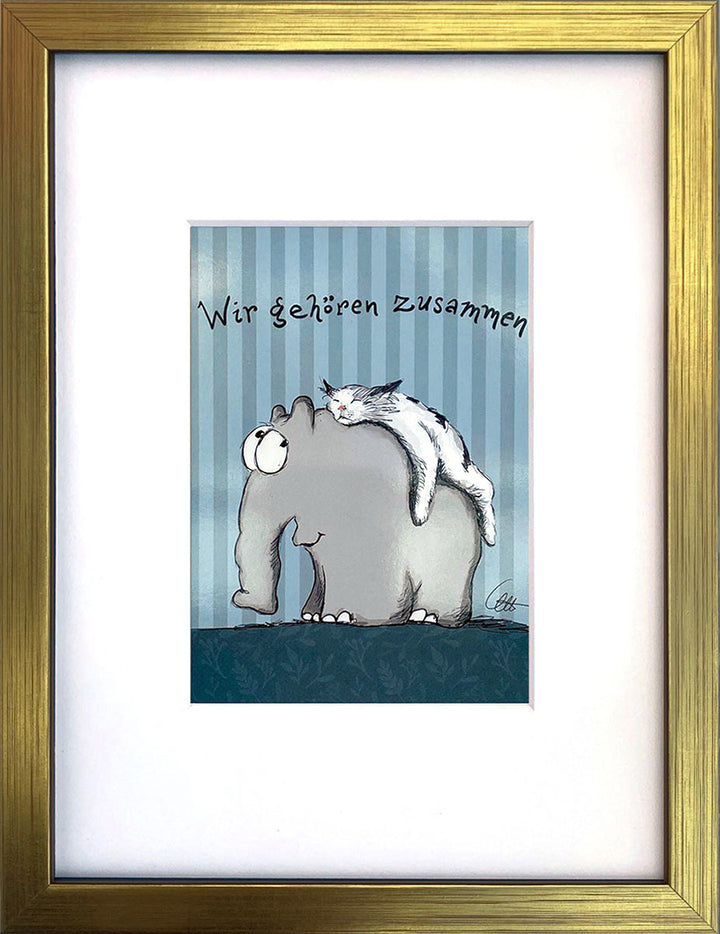 "Wir gehören zusammen" | Otto Waalkes Miniprint