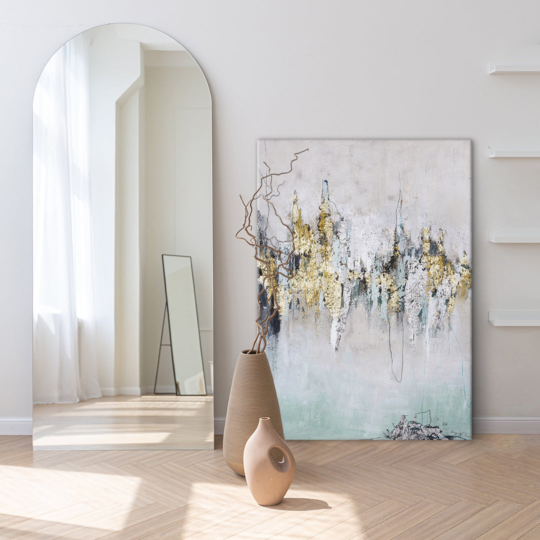 Amazing – Florales Strukturbild handgemalt