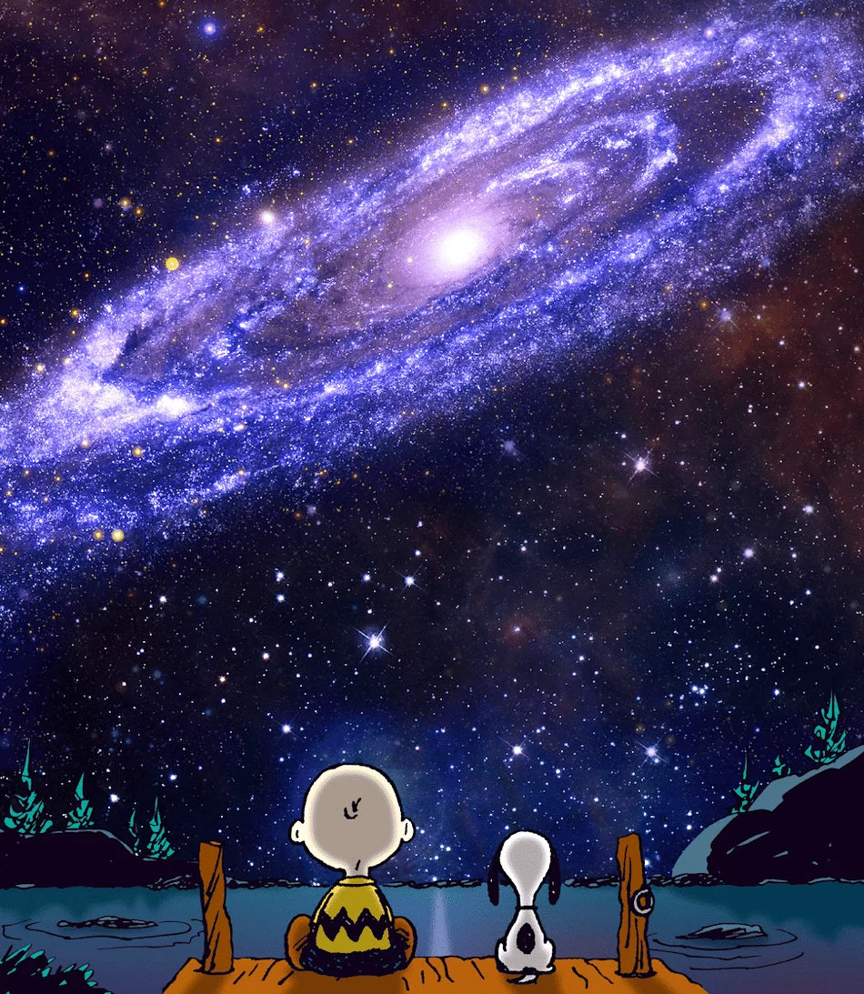 The Andromeda Galaxy - Peanuts Giclée limitiert