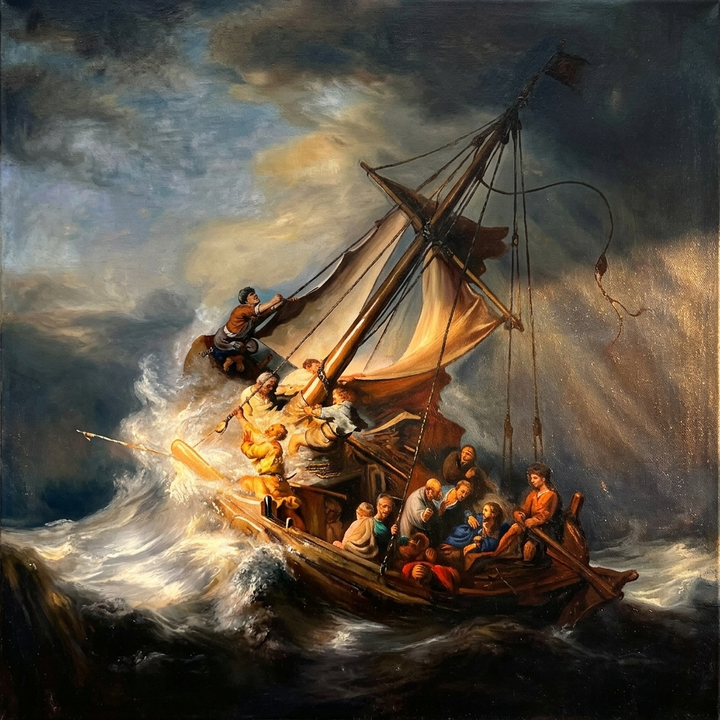 "Christus im Sturm auf dem See Genezareth" | Rembrandt van Rijn