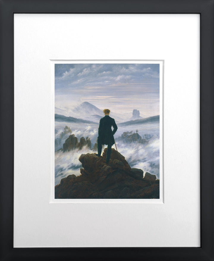 Der Wanderer über dem Nebelmeer - Caspar David Friedrich | Meisterwerke Miniprint