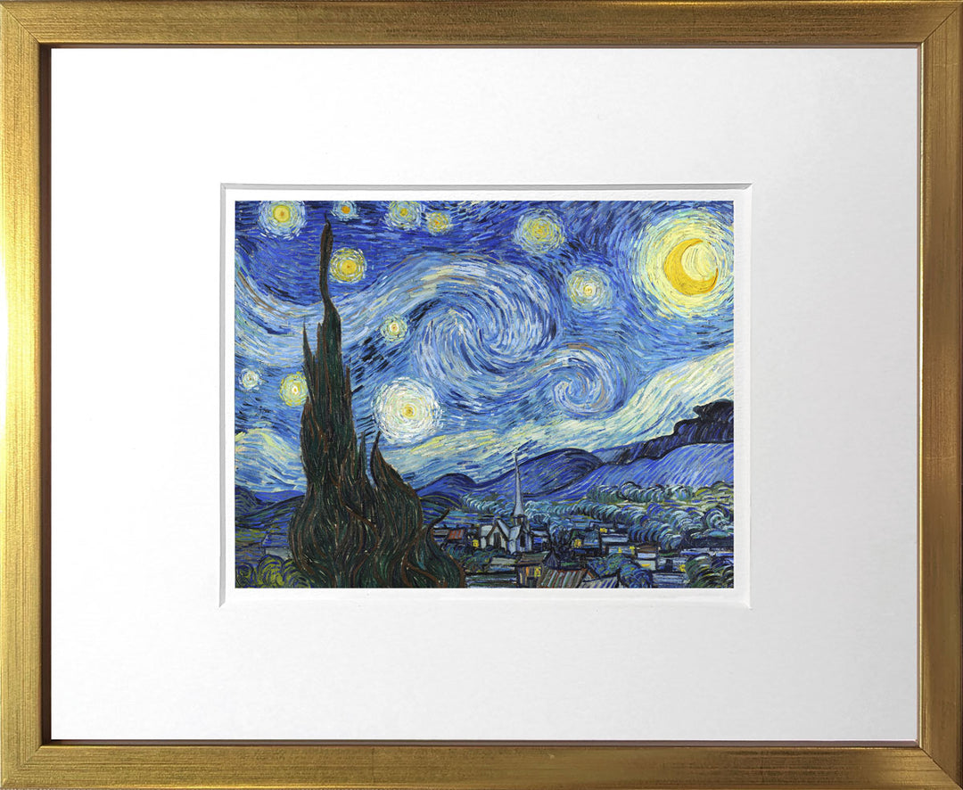 Die Sternennacht - Vincent van Gogh | Meisterwerke Miniprint