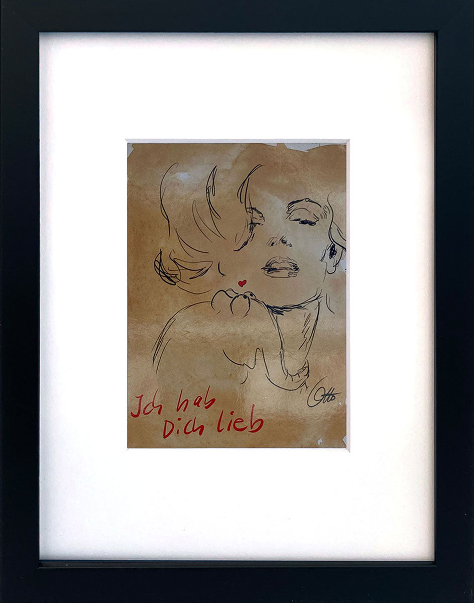 "Ich hab Dich lieb" | Otto Waalkes Miniprint