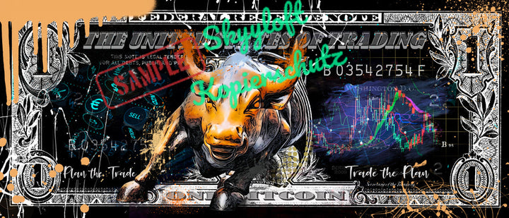Skyyloft TRADING DOLLAR – gerahmt