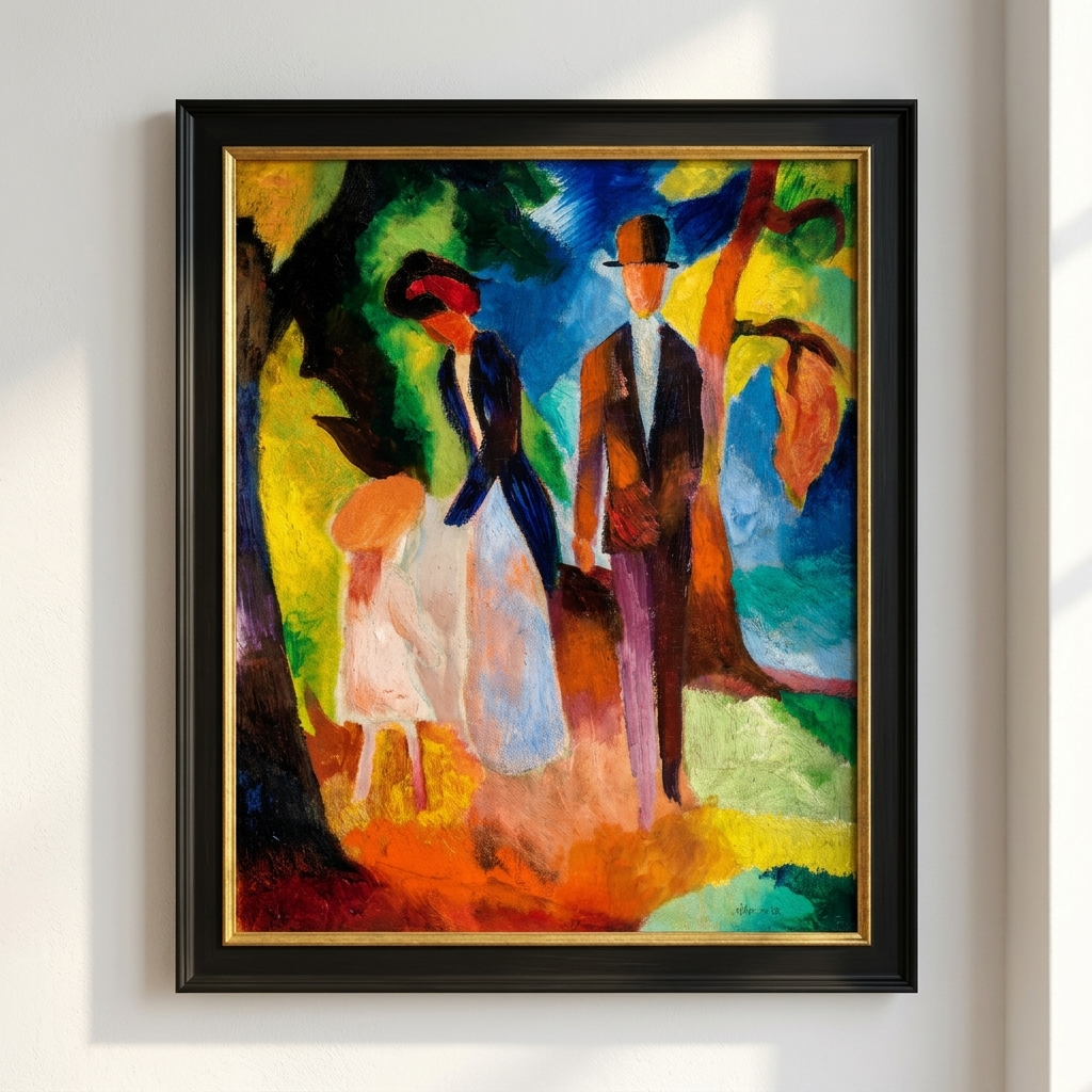 "Leute am blauen See" | August Macke