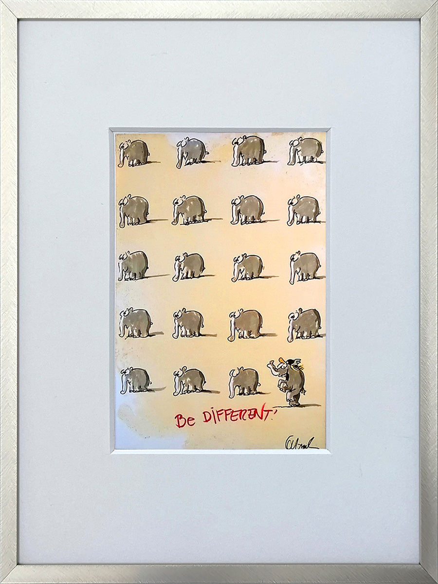 "Be different" | Otto Waalkes Miniprint
