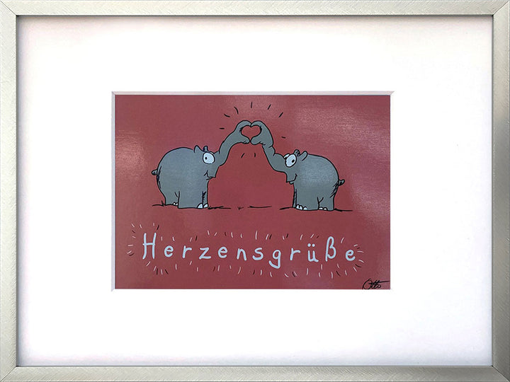 "Herzensgrüße" | Otto Waalkes Miniprint
