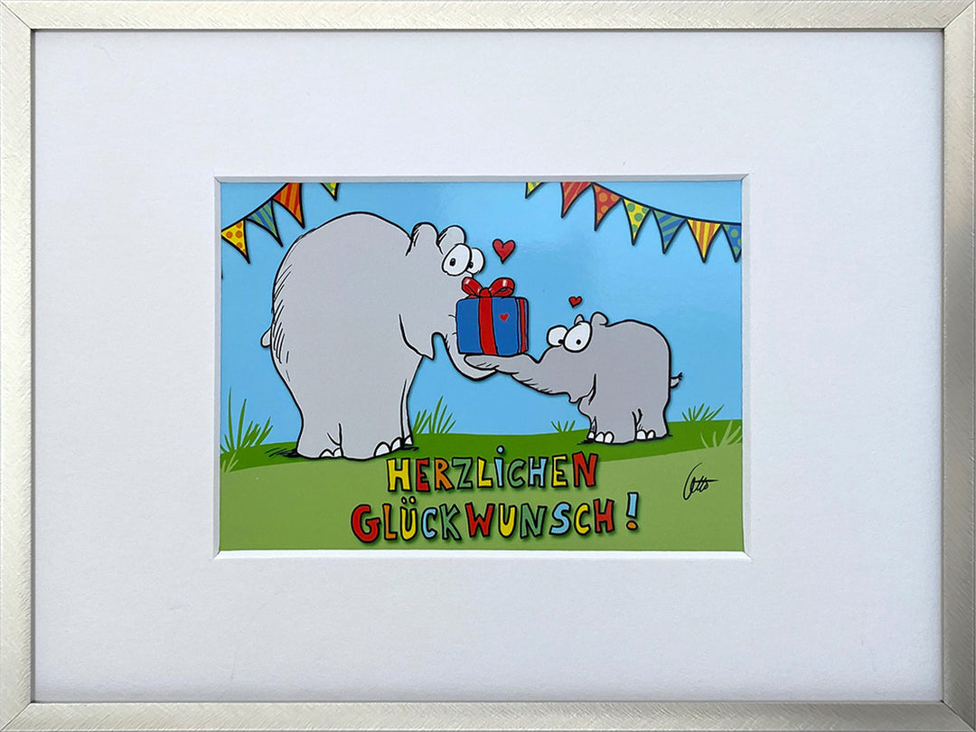 "Herzlichen Glückwunsch" | Otto Waalkes Miniprint