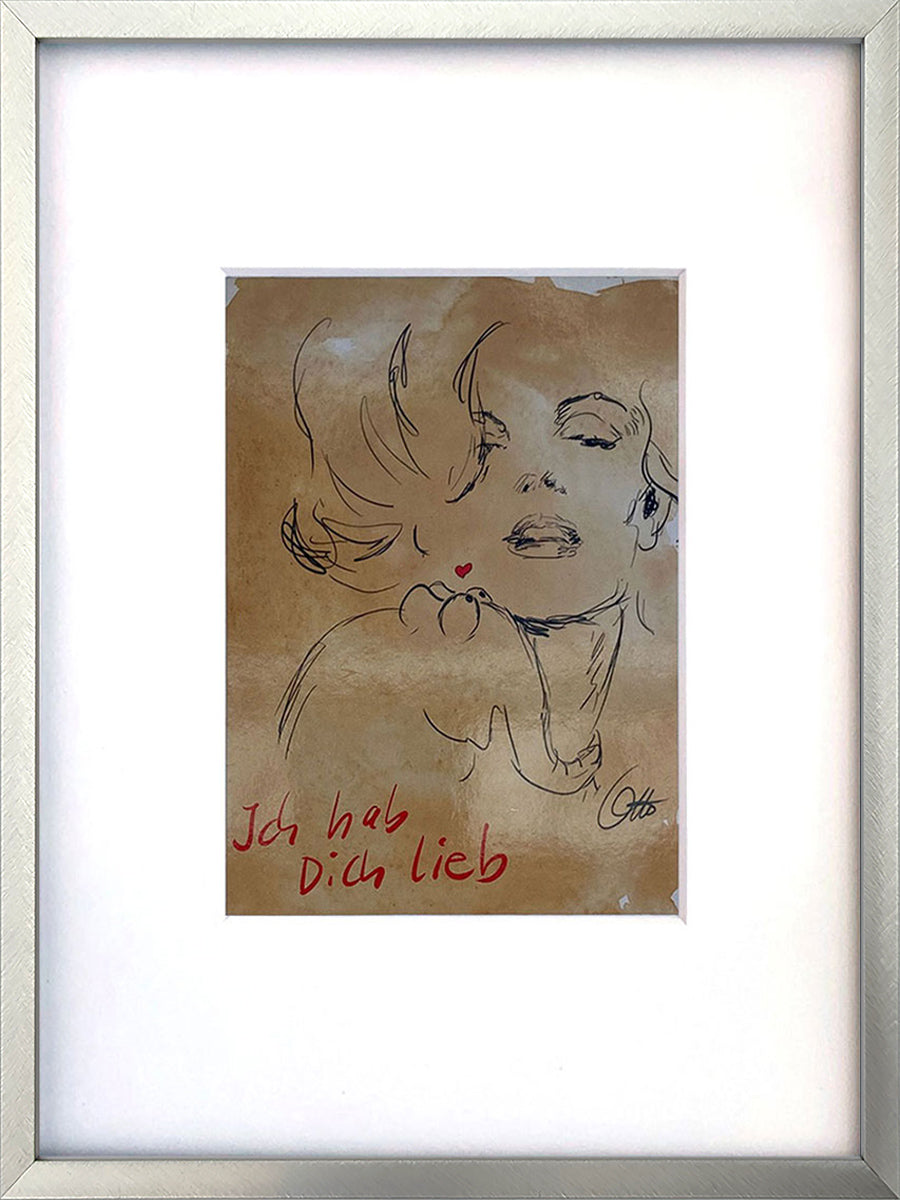 "Ich hab Dich lieb" | Otto Waalkes Miniprint